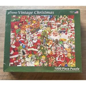 NIB Vermont Christmas Company Vintage Christmas Jigsaw Puzzle Collage VC144
